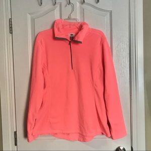 Old Navy Neon Pink 1/4 Zip Fleece Sweater